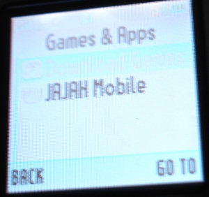 Opening the Jajah Mobile plugin