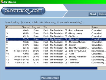 Puretracks download app