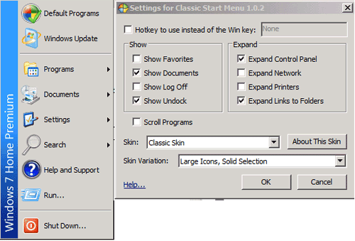 Revert to Windows 95 / XP / Vista Start Menu in Windows 7 ...
