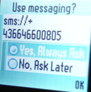 Initiate the call via SMS