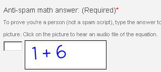 Screenshot of the math anti-spam image