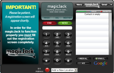 magicJack 4.0 beta interface