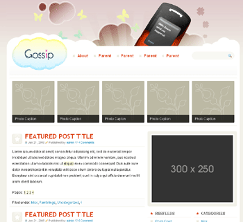 Gossip WordPress theme