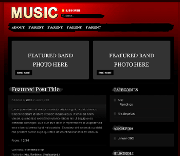 Music WordPress theme