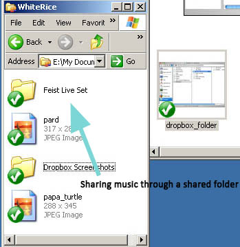 Sharing music with Dropbox