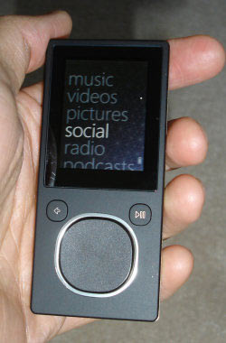 Zune in hand