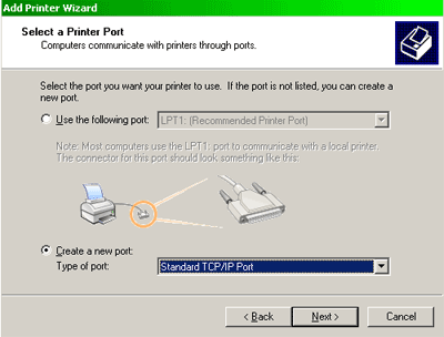 New Standard TCP / IP port