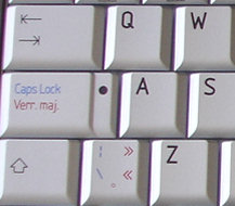 Bilingual Left Shift key