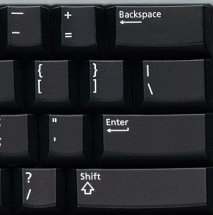 US Enter key