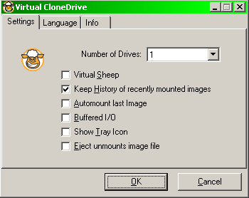 Virtual CloneDrive Options