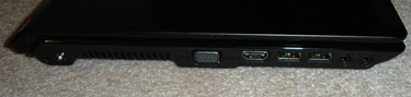 ASUS UL80VT left side