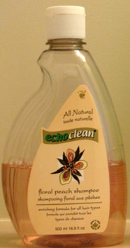 Echoclean shampoo bottle