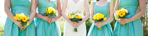 Queensberry Flower Company bridesmaids bouquets