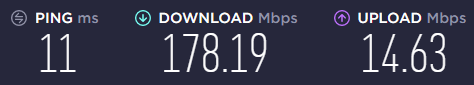 Freedom Mobile Home Internet speed is as advertised: 150Mbps down and 15Mbps up